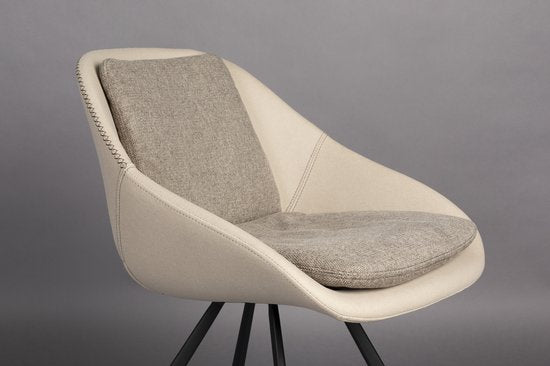 Dutchbone Wakefield Stuhl Elfenbein - Satz von 2