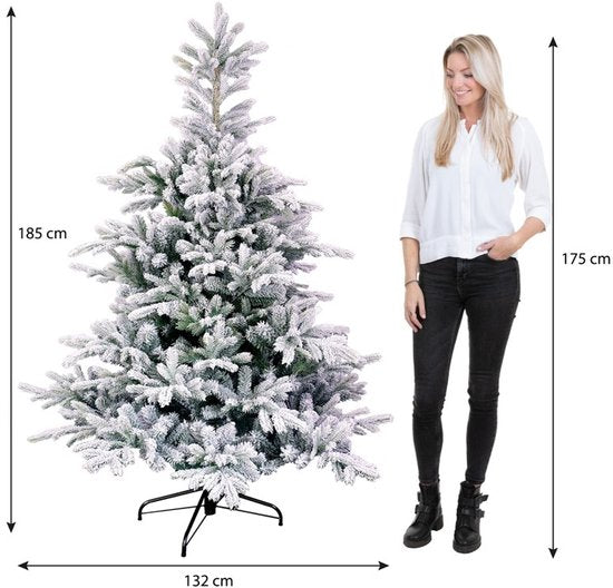 Black Box Trees Grimshaw Kunstweihnachtsbaum – Weihnachtsbaum H 185 x Ø 132 cm – Grün, matt