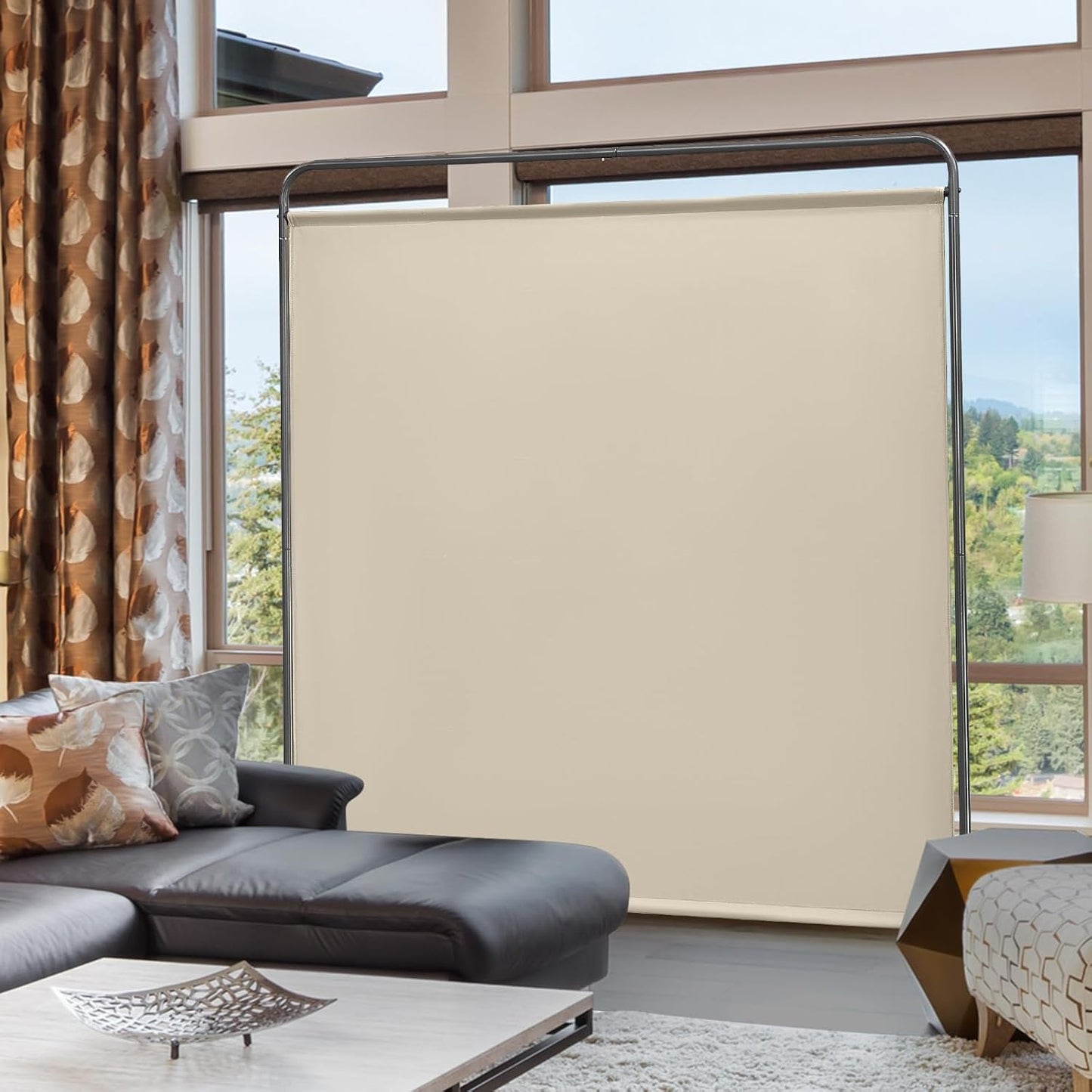 Angel Living Chamber Screens - 1-teilig - faltbar - Beige - 162,5 x 177cm