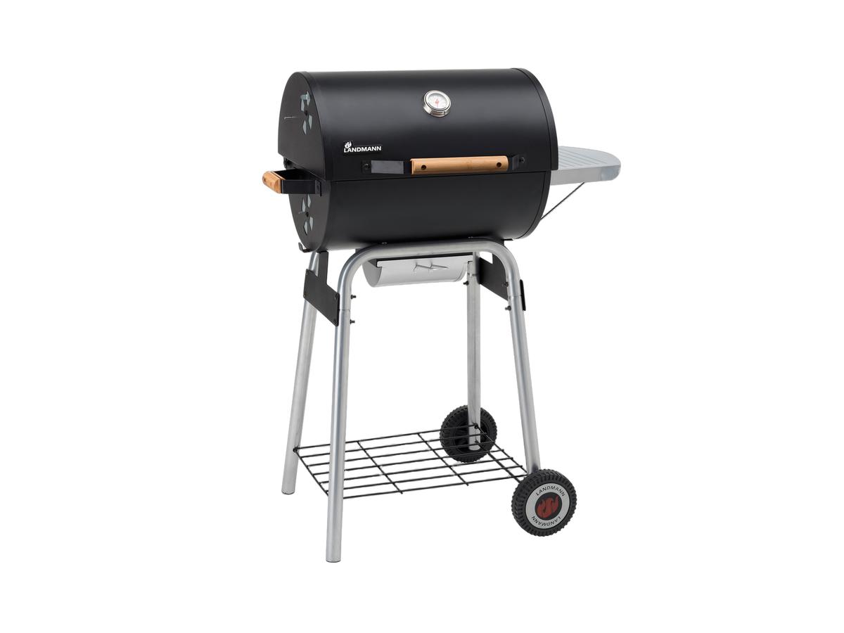 Landmann Black Taurus 440 Holzkohlegrill – Robustes Design – Große Grillfläche