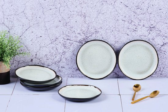 Bjorn - Teller IRIS - Ø16cm - 6 Stück - Elfenbeinweiß