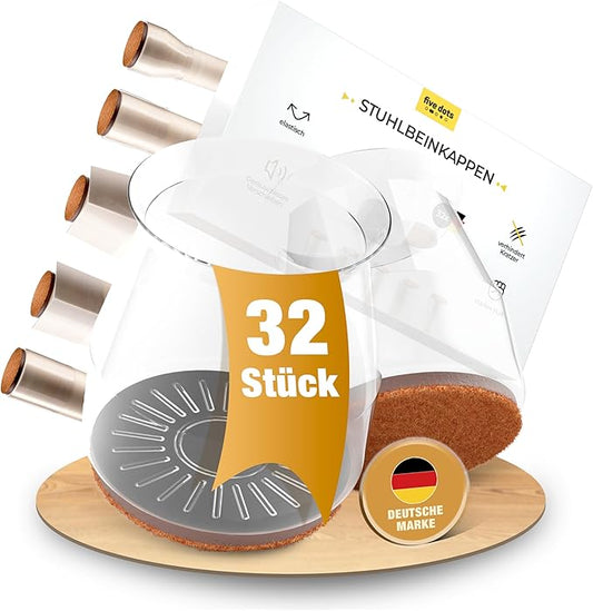 five Dots Stuhlbeinkappen 32 Stück / Satz mittel