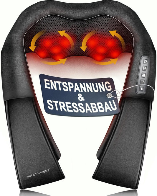 Heroism Massagegerät - mit Wärme - Schultern, Nacken, Rücken, Beine