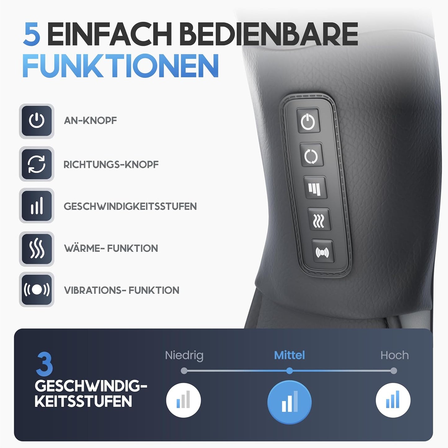 HELDENWERK Massagegerät - Für Schulter und Nacken - Mit Wärme, Mit 4D-Tiefengewebsmassage
