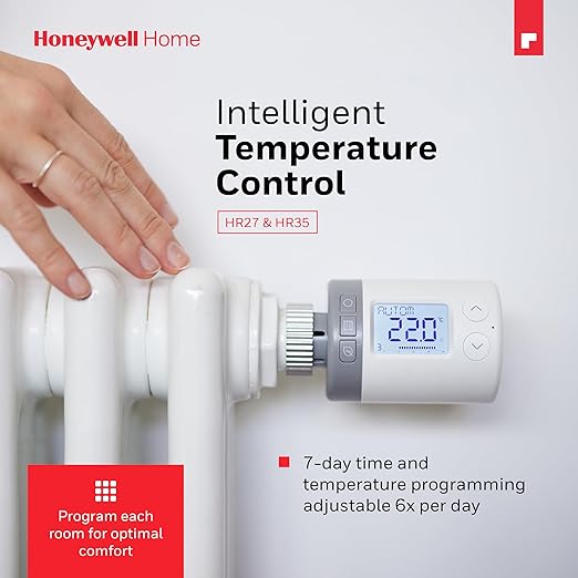 Honeywell Rondostat - 2er Set - Thermostat - ECO-Modus - Weiß