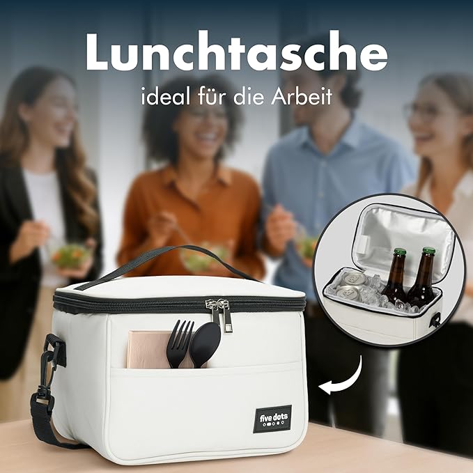 five Dots Kühltasche grau 7l