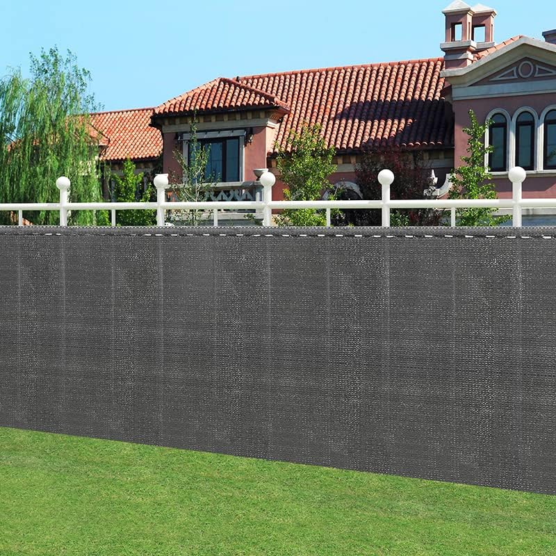 Woltu Fence Screen 1,5 x 25 m - Anthrazit - HDPE-Schattennetz 150 g/m² - Sicht- und Windschutz
