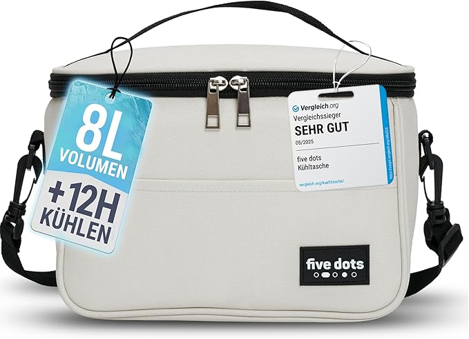 five Dots Kühltasche grau 7l