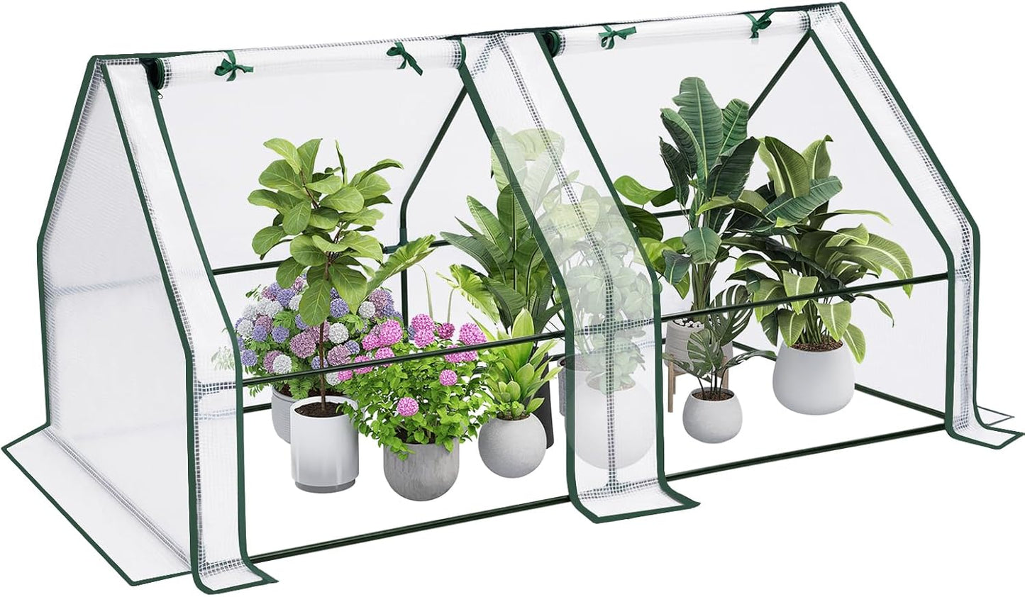 Woltu Foliengewächshaus – 180 x 90 x 90 cm – transparent