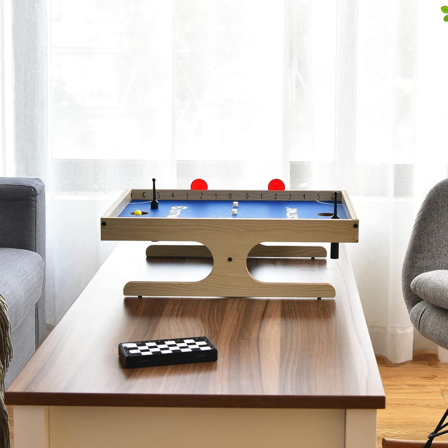 Magnetisches Tischspiel - Tischfußball und Airhockey