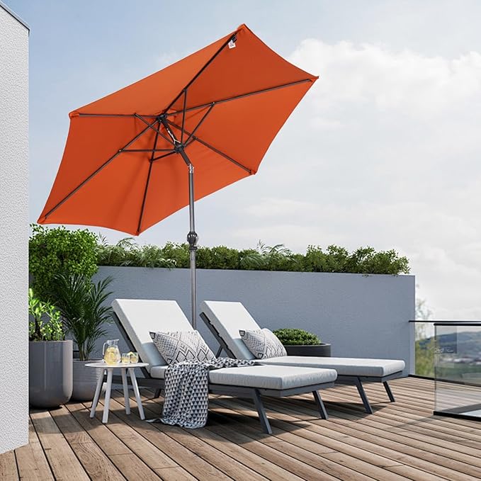 Angel Living Sonnenschirm Ø250 cm - Neigbar - Terra