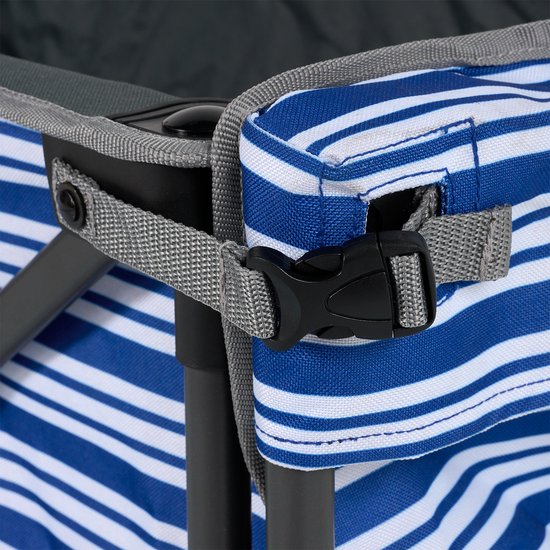 Tristar Transportwagen mit Ladeklappe, 70 kg Tragkraft – 94 x 49 x 58 cm - Zusammenklappbarer Strandwagen für Strand, Festival, Camping, Garten, Tagesausflüge – Stabiler Harmonika-Rahmen – Strandwagen, Transportwagen, Ziehwagen – Inklusive Aufbewahrungsta