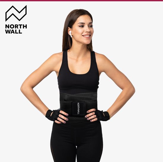 Northwall Lower Back Brace - Rückenkorrektor gegen Schmerzen im unteren Rückenbereich - Rückenstützend - Schwarz - Größe S