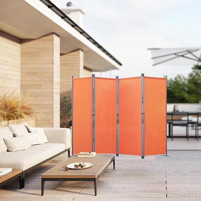 Angel Chamber Screen 4 Panels - Orange - Raumtrenner und Sichtschutz