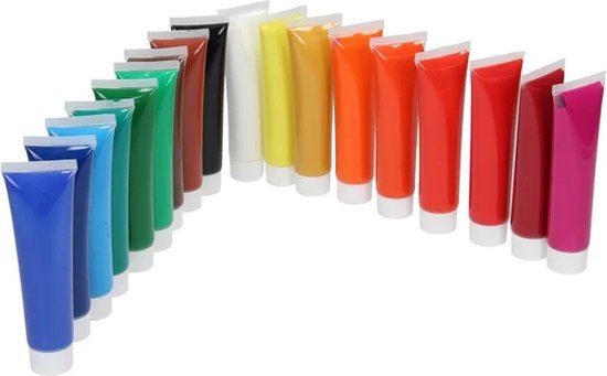 18-teiliges Acrylfarben-Set
