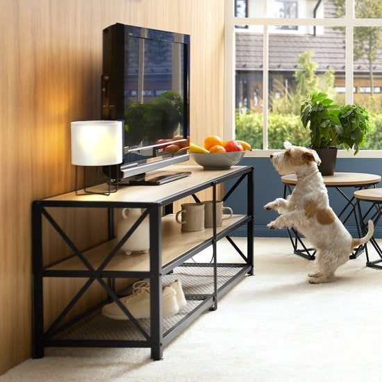 tectake - TV-Schrank - Indianapolis - industriell dunkelbraun - 404543