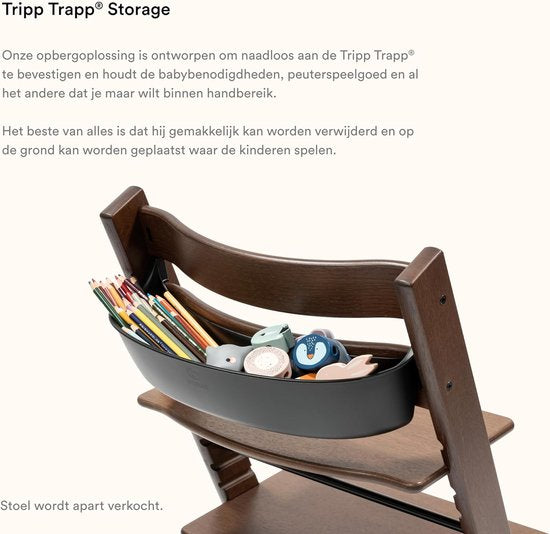 Stokke® Tripp Trapp® Stuhl – Aufbewahrungsbehälter „Storage“ | Schwarz