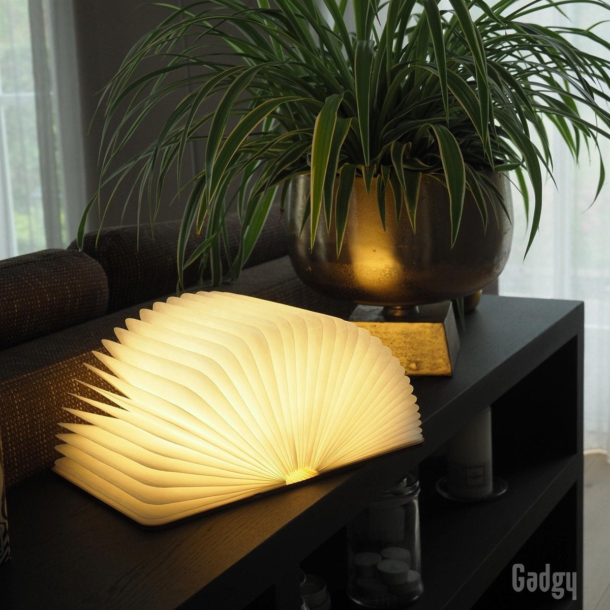 Gadgy Book Lamp - Tischlampe für das Schlafzimmer - Stimmungsvolle Innenbeleuchtung - Größe: 21,5 x 17cm - Wiederaufladbar