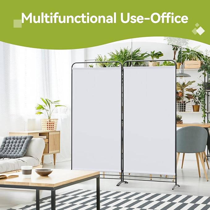 Angel Living Raumteiler – 2 Paneele – 162 cm hoch – flexibel – Beige/Naturfarben