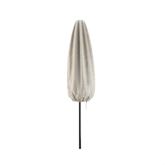 Tristar Stabsonnenschirm – quadratisch – 200 x 200 cm – Balkon & Garten – neigbar – inkl. Schutzhülle – PA-7902 – Beige
