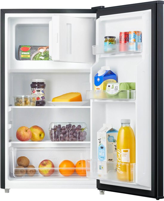 Tomado TRT4702B - Tischkühlschrank - 80 Liter - Mit Gefrierfach - Energielabel D - Schwarz