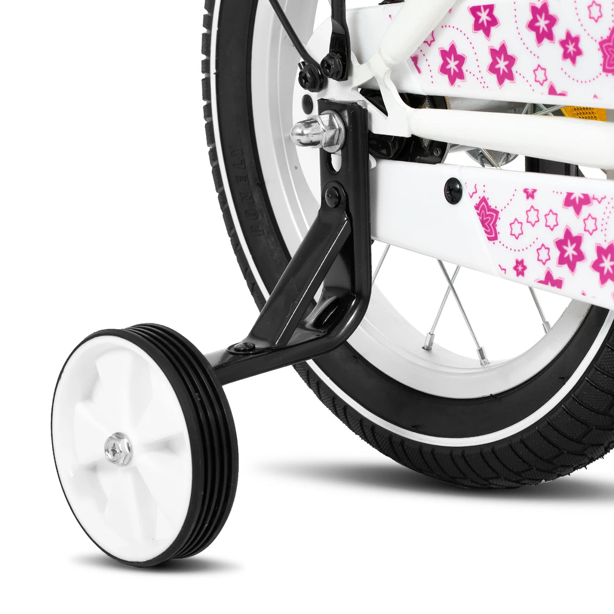 Hiland Starry Kinderfahrrad 12 Zoll – Rosa – mit Stützrädern, 2–7 Jahre