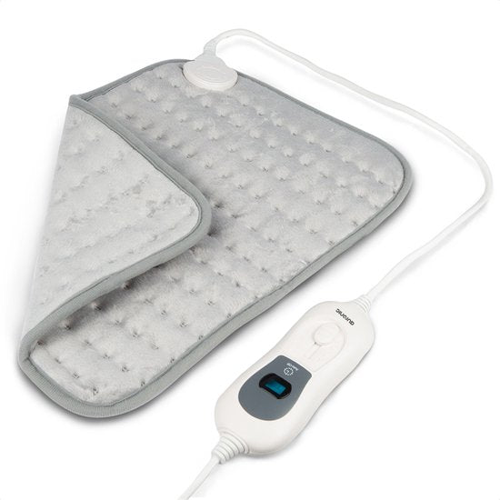 Auronic Heat Pillow - Elektrisch - 40x30cm - Nacken und Schultern - Waschbar - Grau