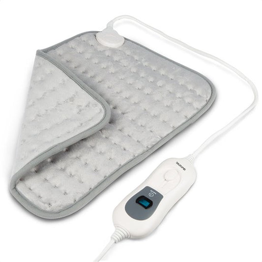 Auronic Heat Pillow - Elektrisch - 40x30cm - Nacken und Schultern - Waschbar - Grau