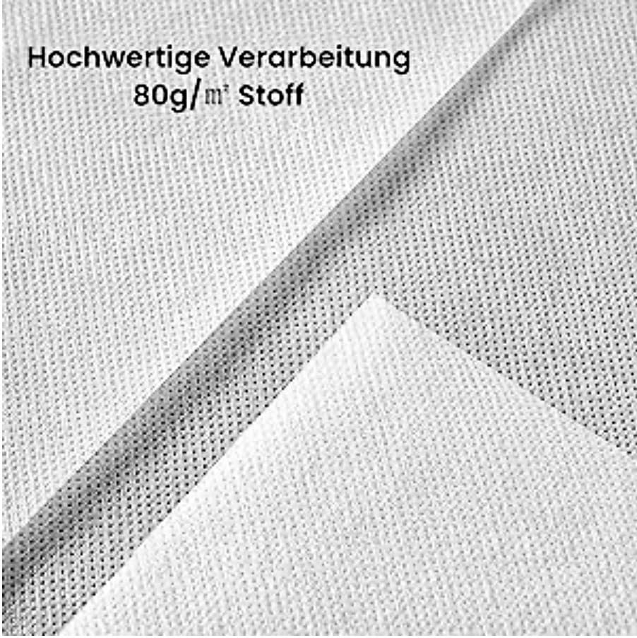 Woltu Einwegtischdeckenrolle - wasser- und schmutzabweisend - weiß - 1,2 x 25 m