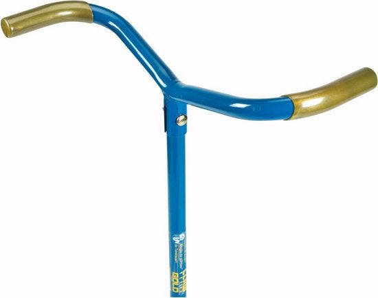 Tuinklauw GG921-06 - Woelvork - In Lengte Verstelbaar 97-106CM - Aarde Losmaken, Onkruid Wieden, Grond Beluchten, Kultiveren - Blauw/Goud