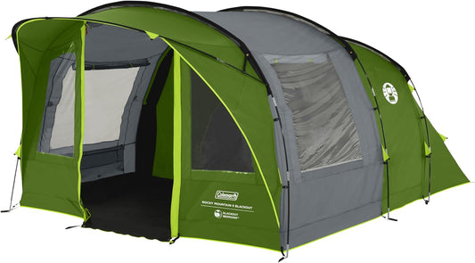 Coleman Rocky Mountain 5 Verdunkelungszelt - strapazierfähiges Polyester-Zelttuch - grün/grau
