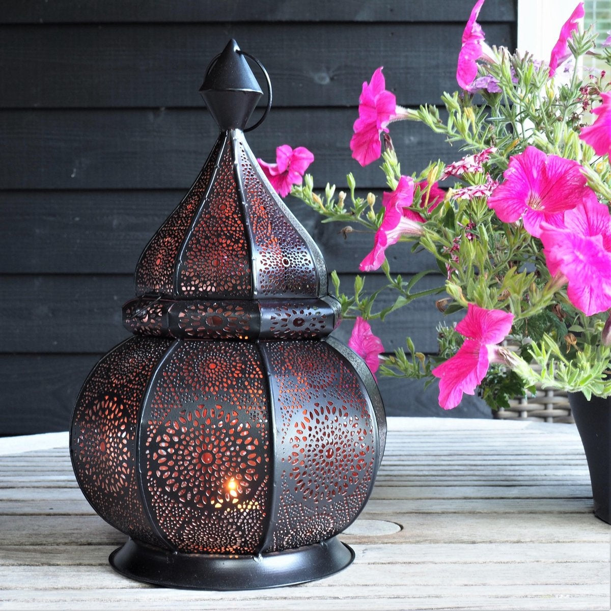 Gadgy Orientalische Laterne - Arabisches Windlicht - Teelichthalter - Teelichthalter - 36 cm - Metall