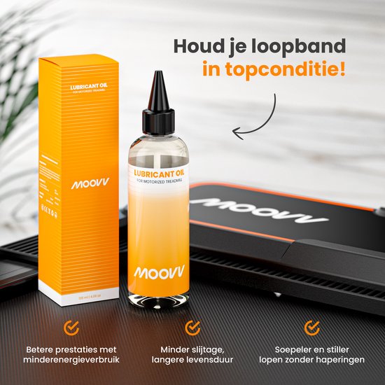 Moovv - Schmieröl für Tretmühle - 120ml - 100% Silikonöl