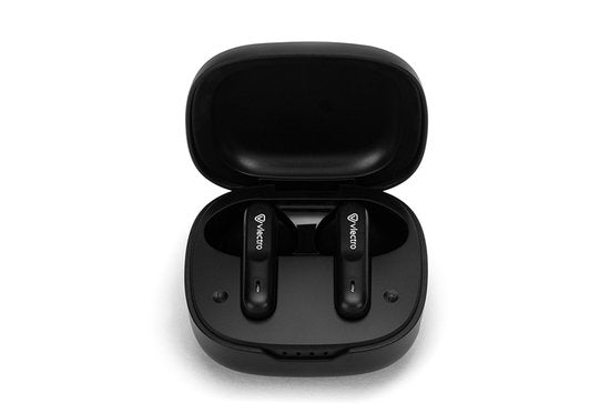 Vlectro - Satz Bluetooth-Kopfhörer für Apple und Android - Schwarz