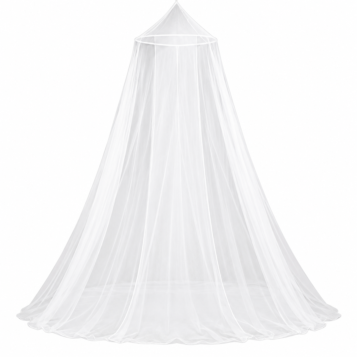 TTD® Hochwertiges XXL-Moskitonetz – für 2 Personen – Polyester – waschbar – inklusive Ring und Befestigungsset