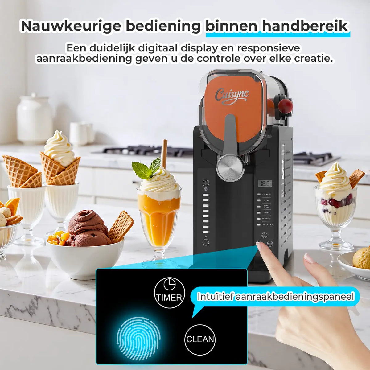 Cuisync 2408B Slush- und Frozen-Drink-Maschine – 6 Programme