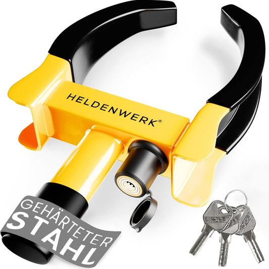 Heroism Park Claw Radklemme - für 18-30cm Reifenbreite - 10x10x10mm - Schwarz/Gelb