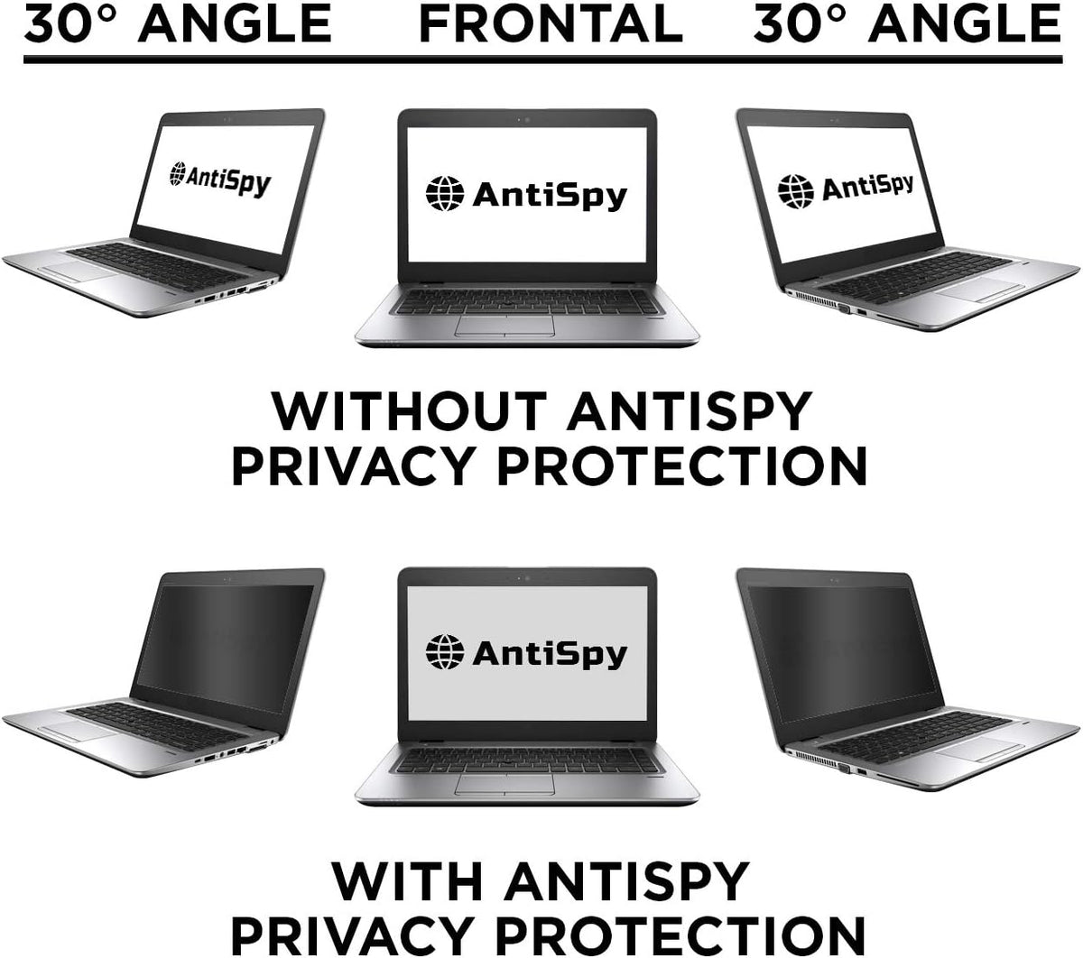 cobus AntiSpy Sichtschutzfilter 15,6" (345×194 mm) - schwarz | selbstklebende Laptop-Sichtschutzfolie | wiederverwendbar & robust
