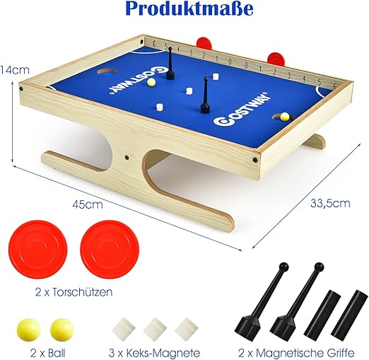 Magnetisches Tischspiel - Tischfußball und Airhockey