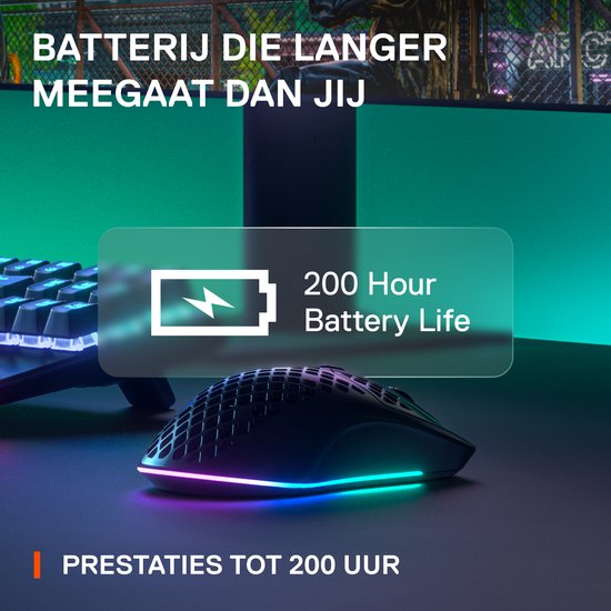 SteelSeries Aerox 3 2022 Edition – kabellose Gaming-Maus – Schwarz