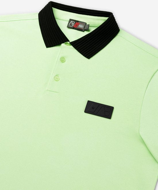 AB Lifestyle - Regular Polo | Pastellgrün/Schwarz - Herren - Größe: XS