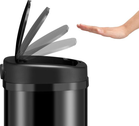 Automatischer Abfallsammler / Abfallsammler / Sensorabfallsammler - 70 Liter - Schwarz - Rechteckig