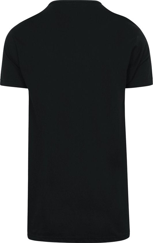 Alan Red T-Shirt Vermont – extra lang – V-Ausschnitt – schwarz