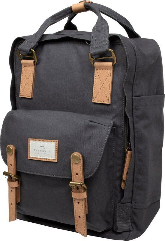 Doughnut Laptop-Rucksack / Rucksack / Schultasche - 14 Zoll - Macaroon PFC frei - Anthrazit