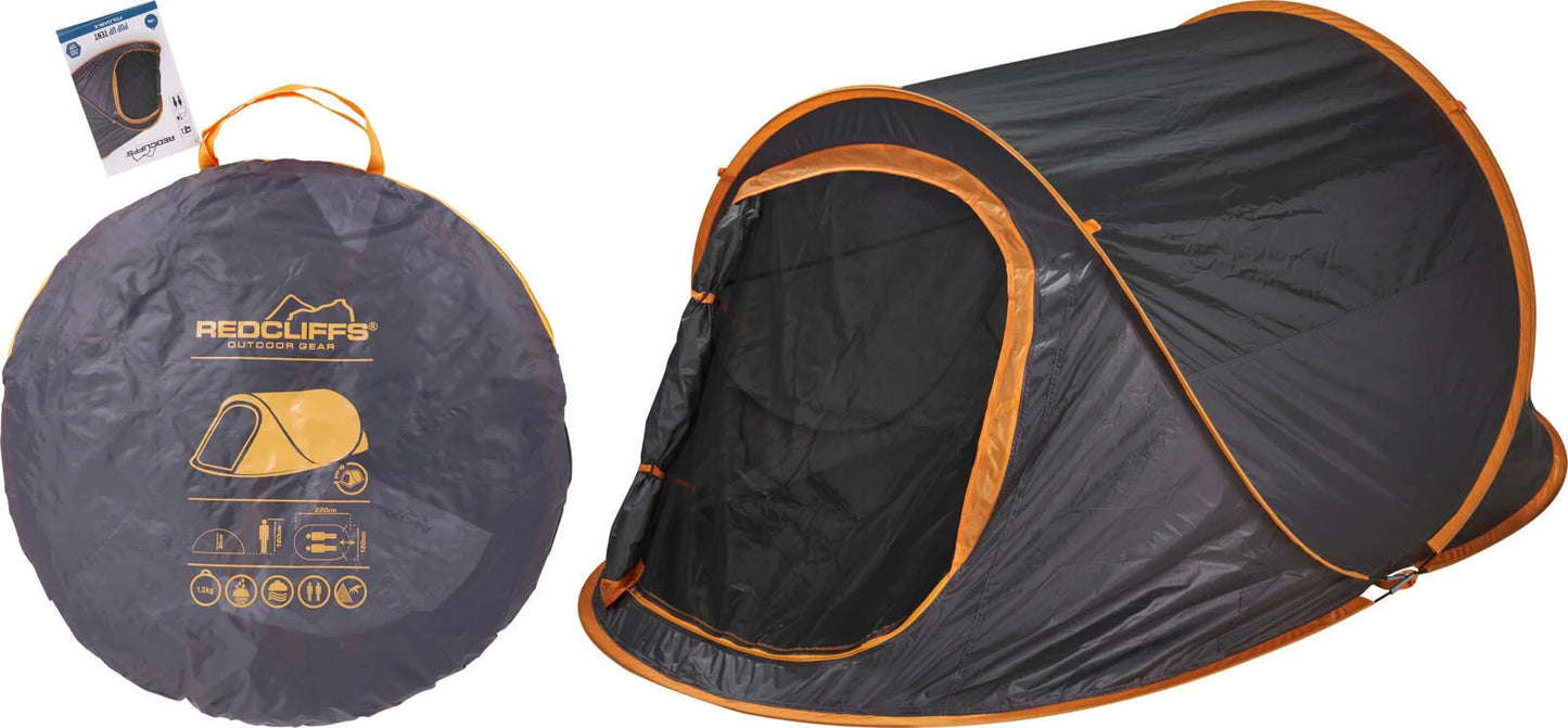 Redcliffs Outdoor 2-Personen-Pop-up-Zelt 220 x 120 x 95 cm