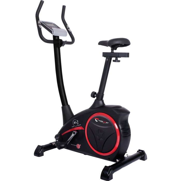 Christopeit AL2 II Heimtrainer – Ergometer – 24 Widerstandsstufen – 10 Programme – Tablet-Halterung – Schwarz