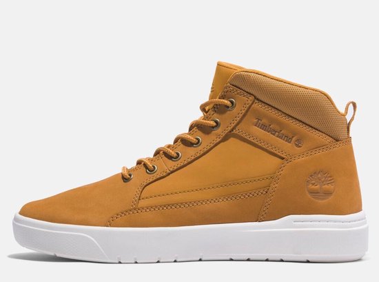 Timberland - Halbhoher Sneaker mit Schnürung - Größe 41.5 & mit bequemem Fußbett - Strapazierfähige Gummisohle & lässiger Stil - Für Männer - Weizen Nubuk