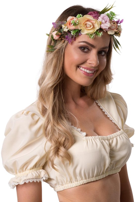 Dressforfun Dirndlbluse Anni L - Faschingskostüm Kostüm Halloween Kostüm Fasching Kostüm Fasching Partykleidung - 303047