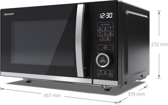 Sharp YC-QS204AE-B Flachmagnetron – 800 W – 20 l – schwarz