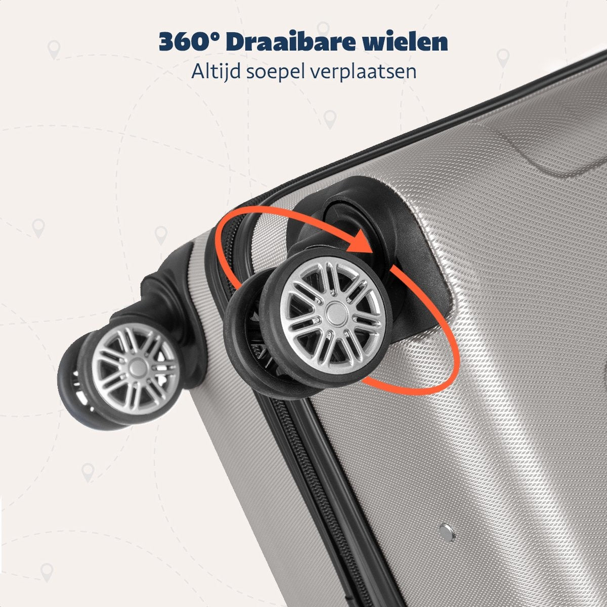 TRVLMORE - Koffer - Handgepäck - 54x36x20cm - 38L - Champagner